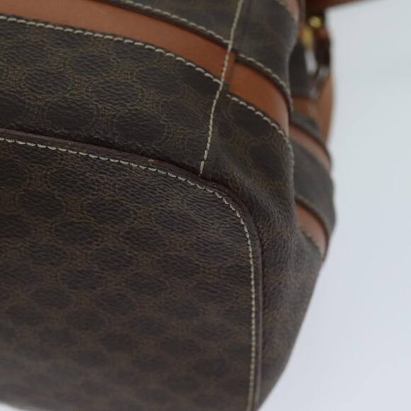 CELINE Macadam Canvas Backpack Pvc Brown - Picture 8 of 12